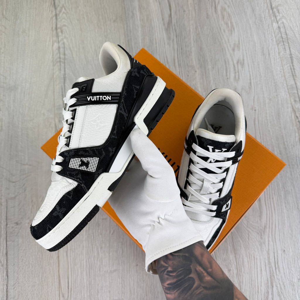 Louis Vuitton Men’s Black & White Low Trainers - Uk 6.5 (Fit 7.5)