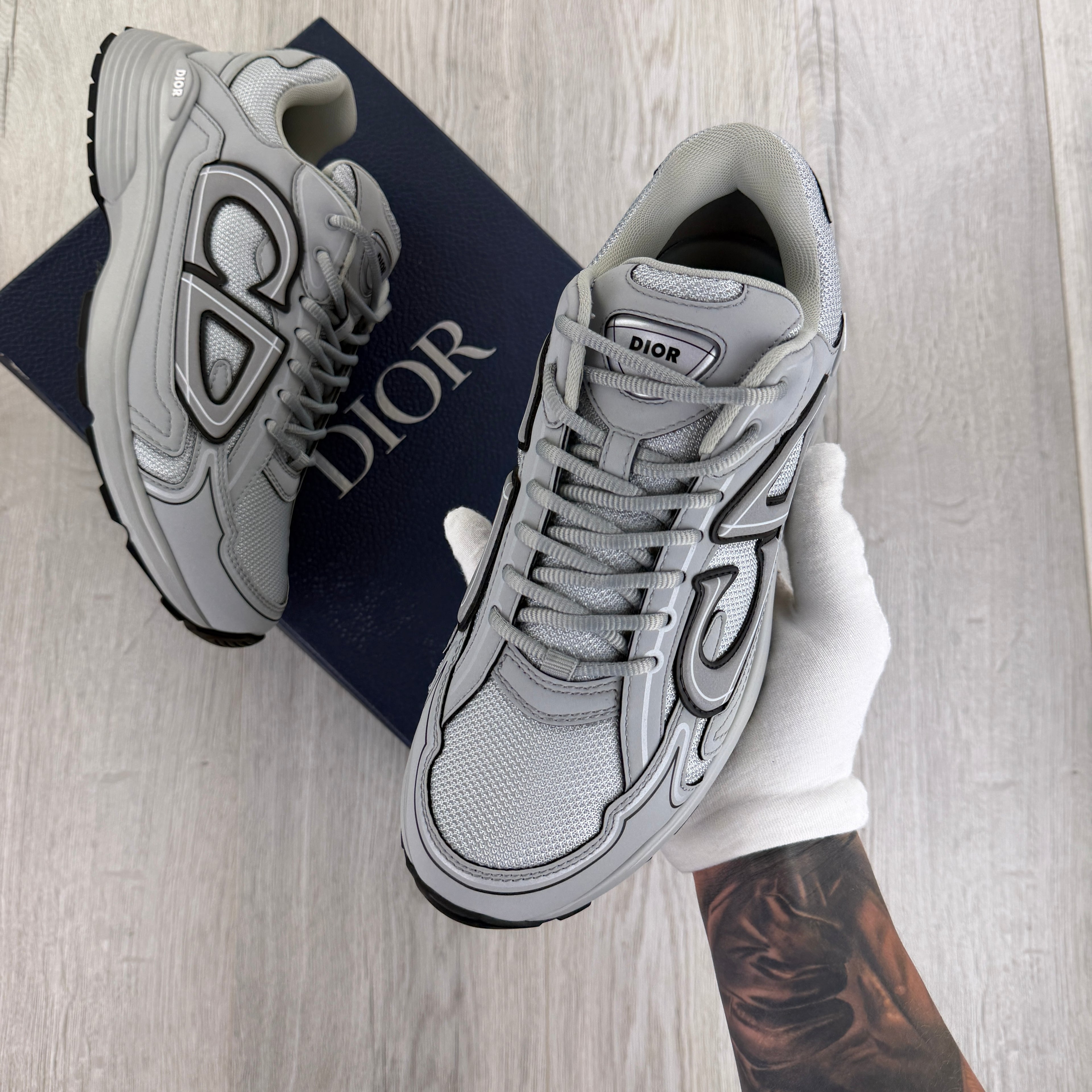 Dior B30 Men’s All Grey Trainers - 43 (Fit Uk 9)