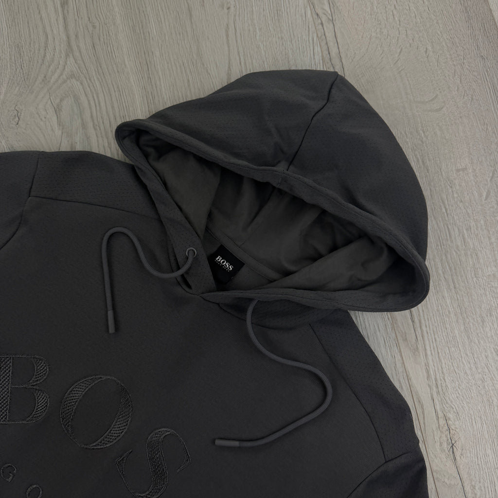 Hugo Boss Men’s Grey Hoodie - Medium