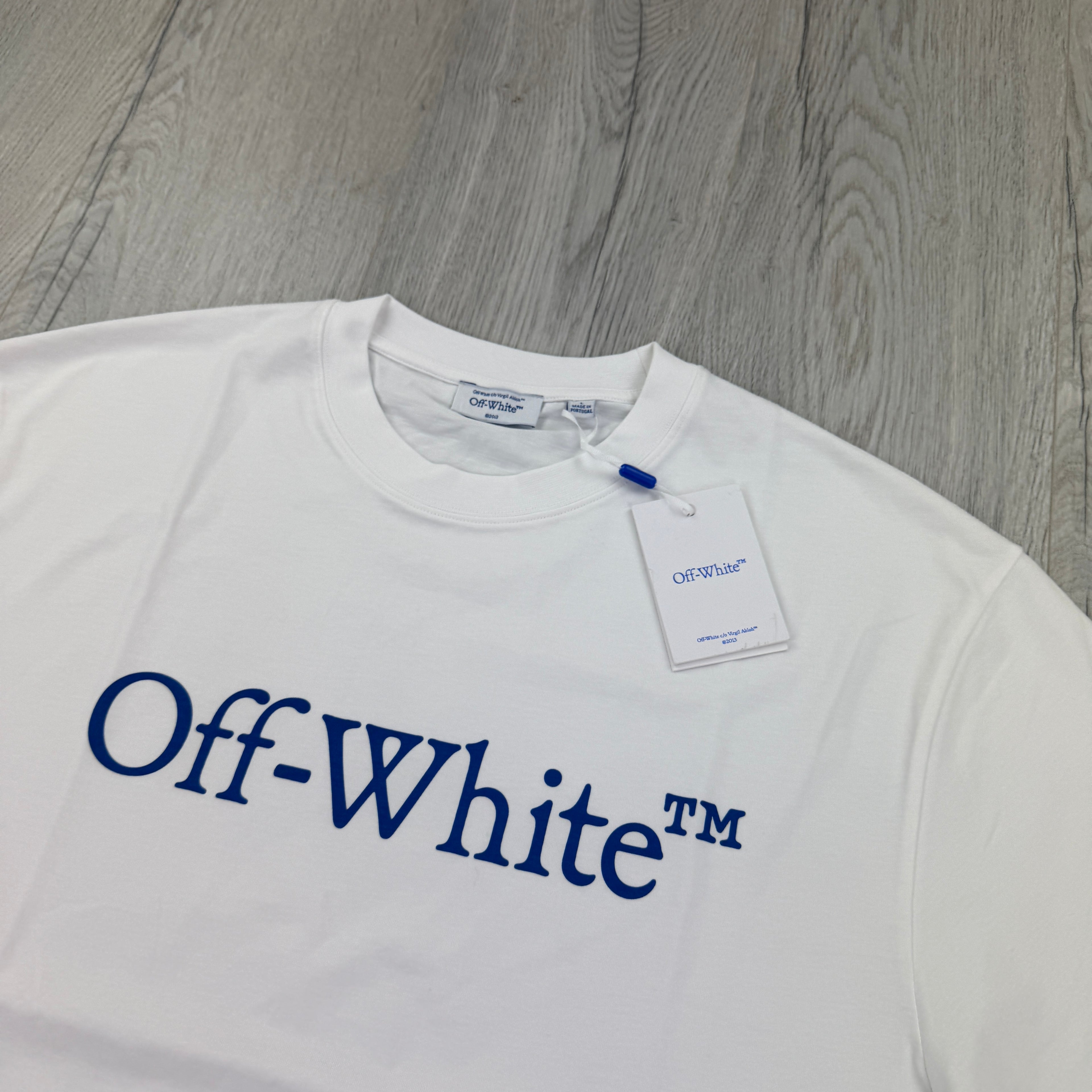 Off White Men’s White T-shirt - Large Oversized