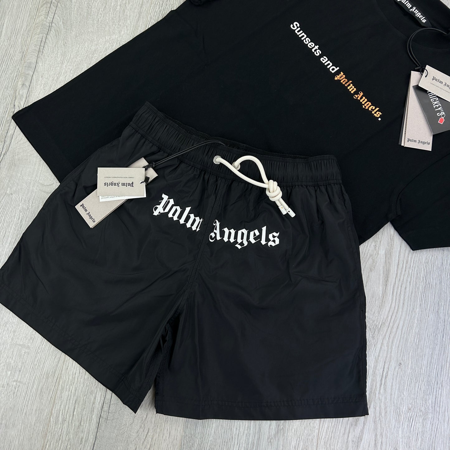 Palm Angels Men’s Black Full Summer Set