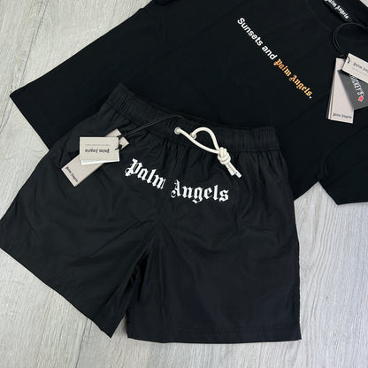 Palm Angels Men’s Black Full Summer Set