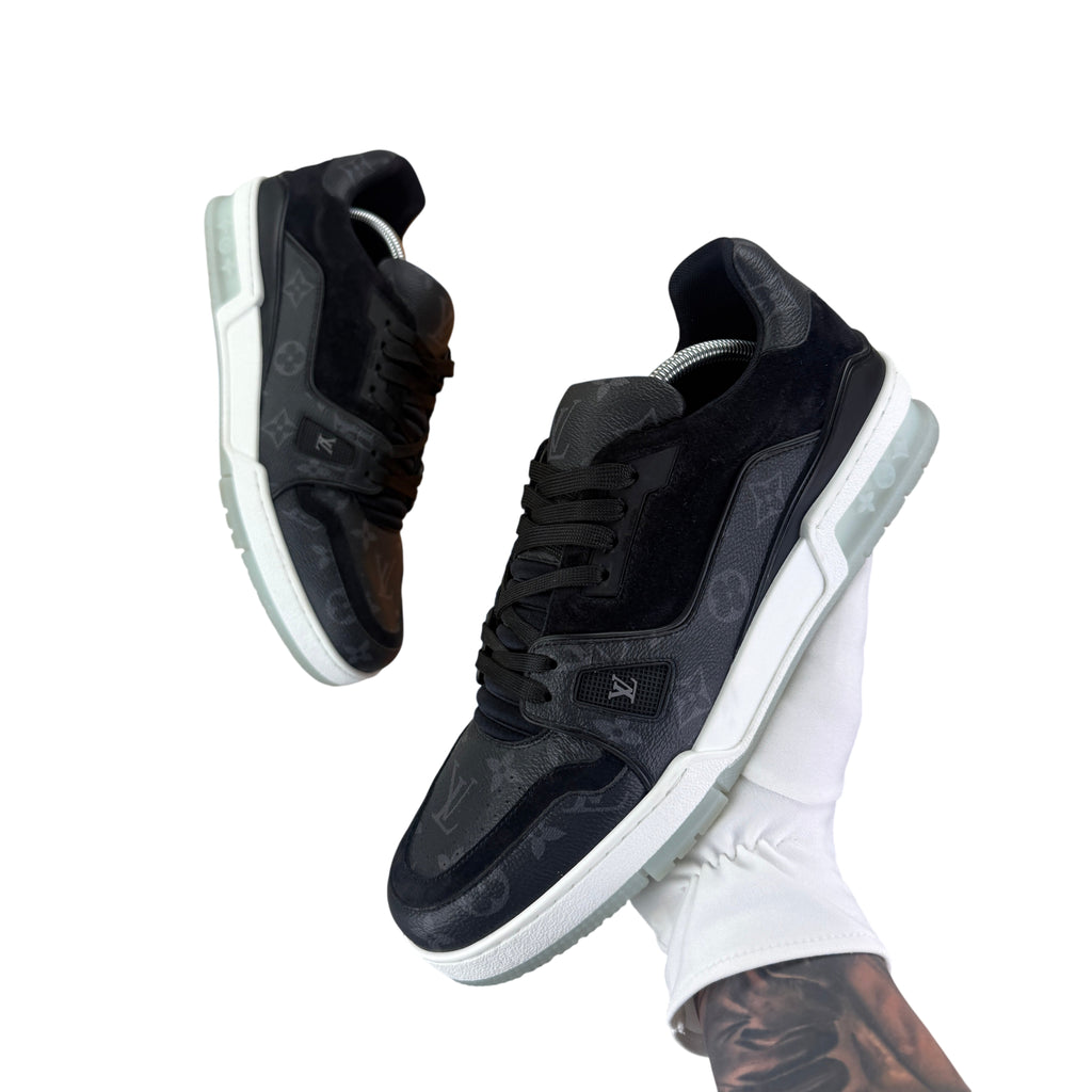 Louis Vuitton Men’s Black Low Trainers - Uk 10 (Fit 11)