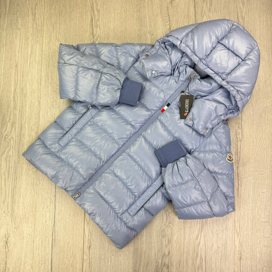 Moncler Men’s Cuvellier Baby Blue Zip-up Down Jacket - Size 3