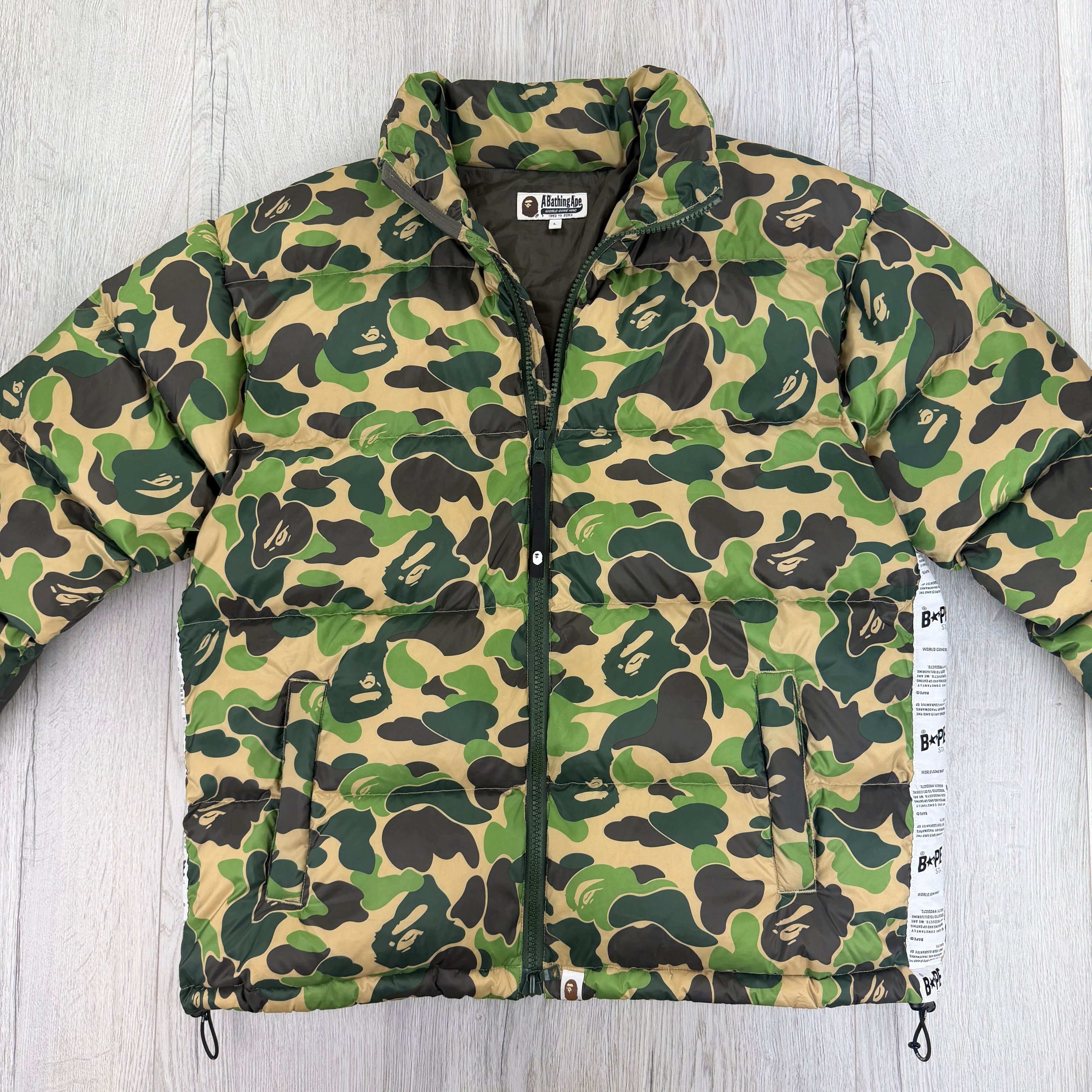 BAPE 1st Camo Down Jacket / Puffer Large