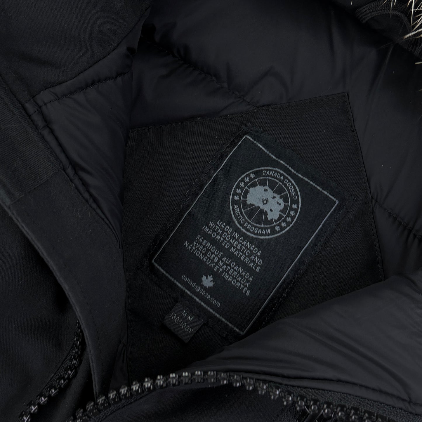 Canada Goose Men’s Black Borden Bomber Jacket Black Badge - Medium