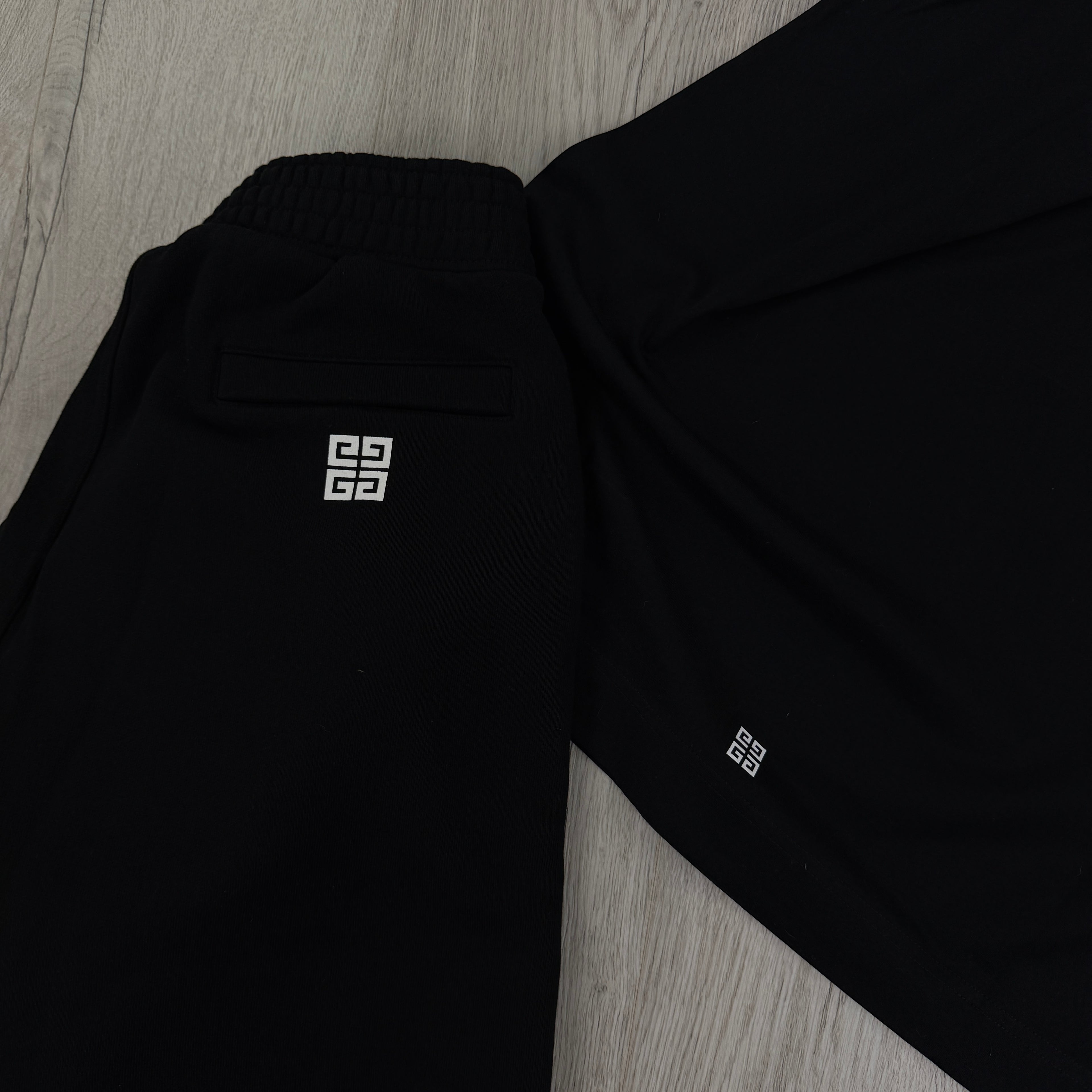 Givenchy Men’s Black T-shirt & Short Set - Large