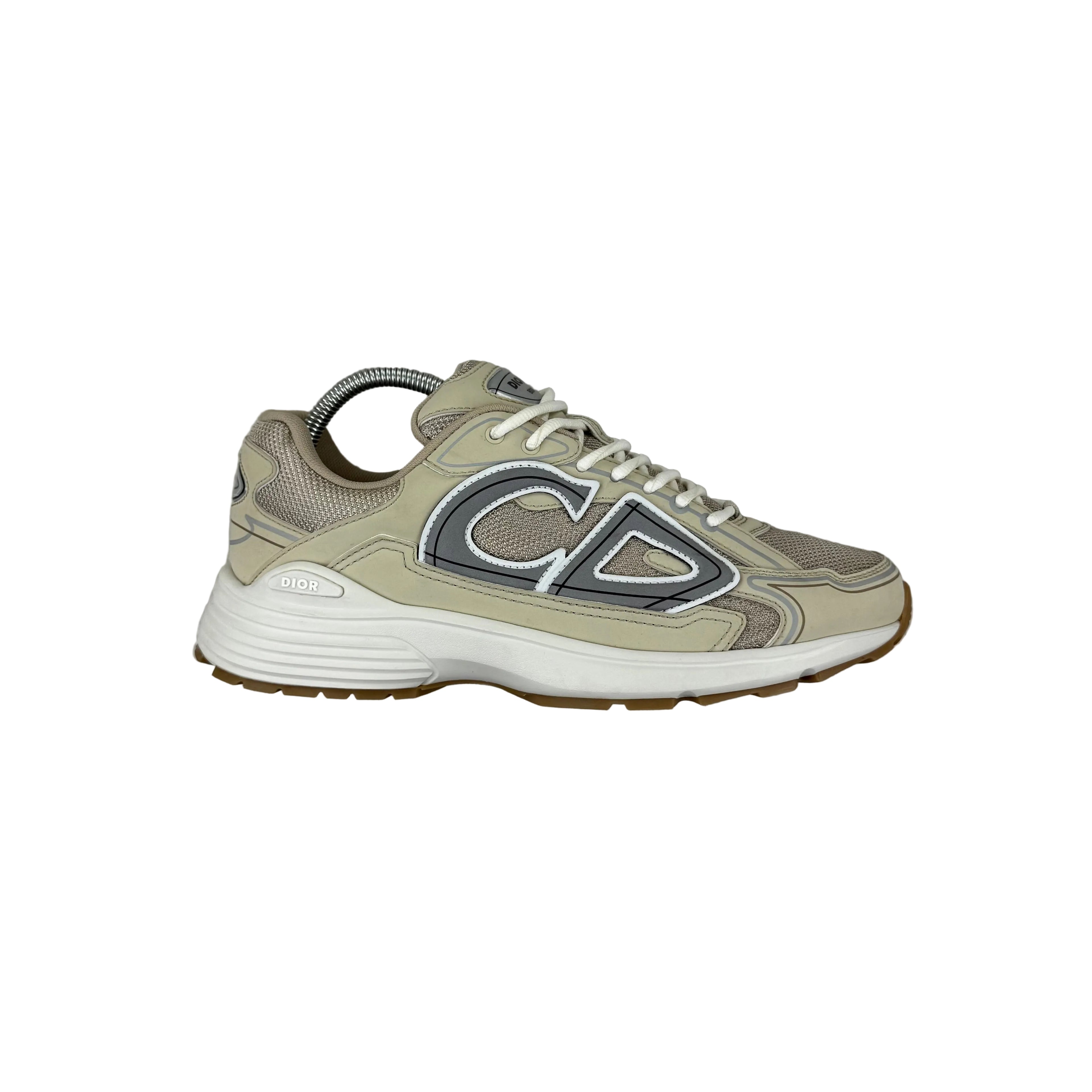 Dior B30 Men’s Cream Mesh and Technical Fabric Trainers - 41 (Fit Uk 7)