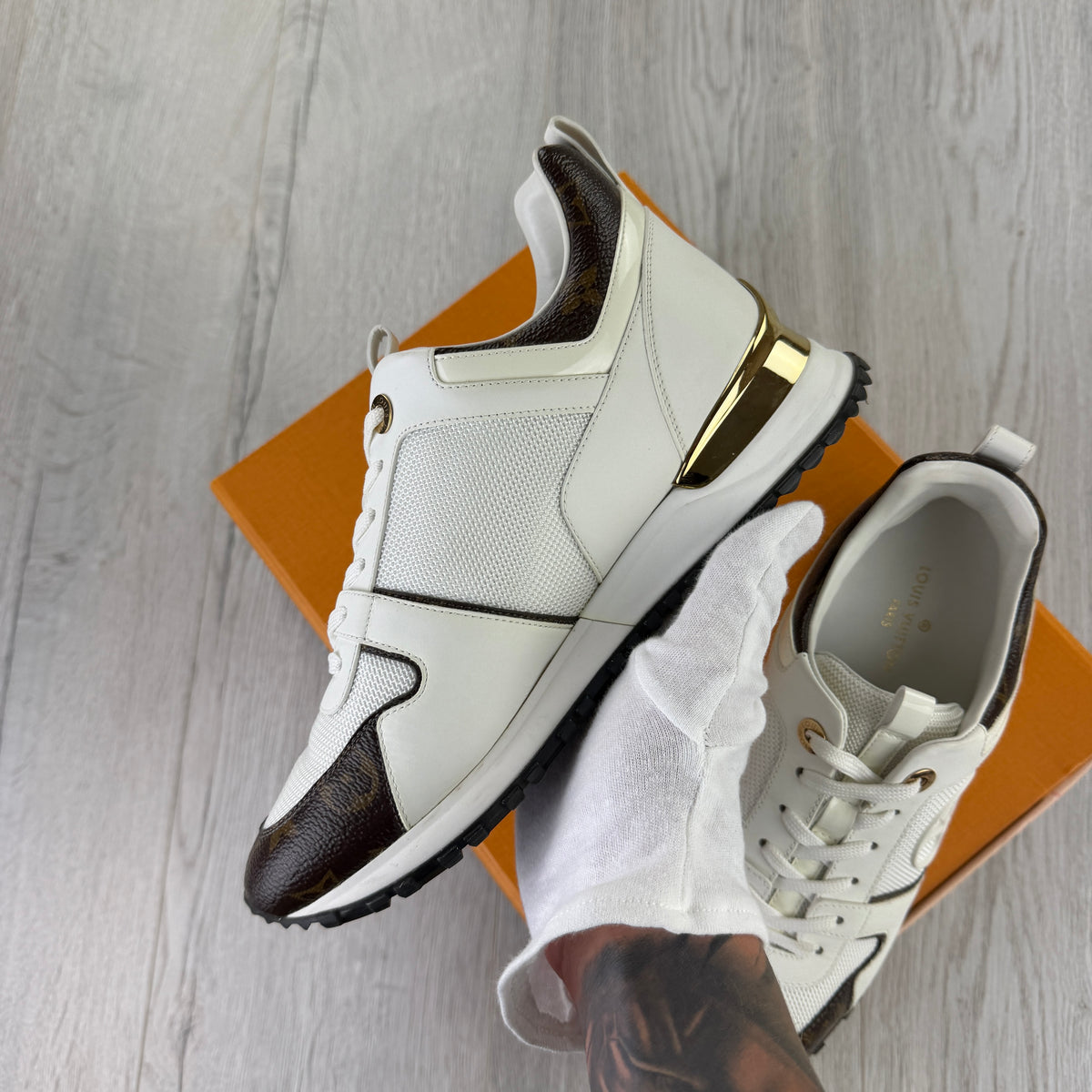 Louis Vuitton Women’s White Icon Run Away Trainer - 37.5 (Uk 4.5)