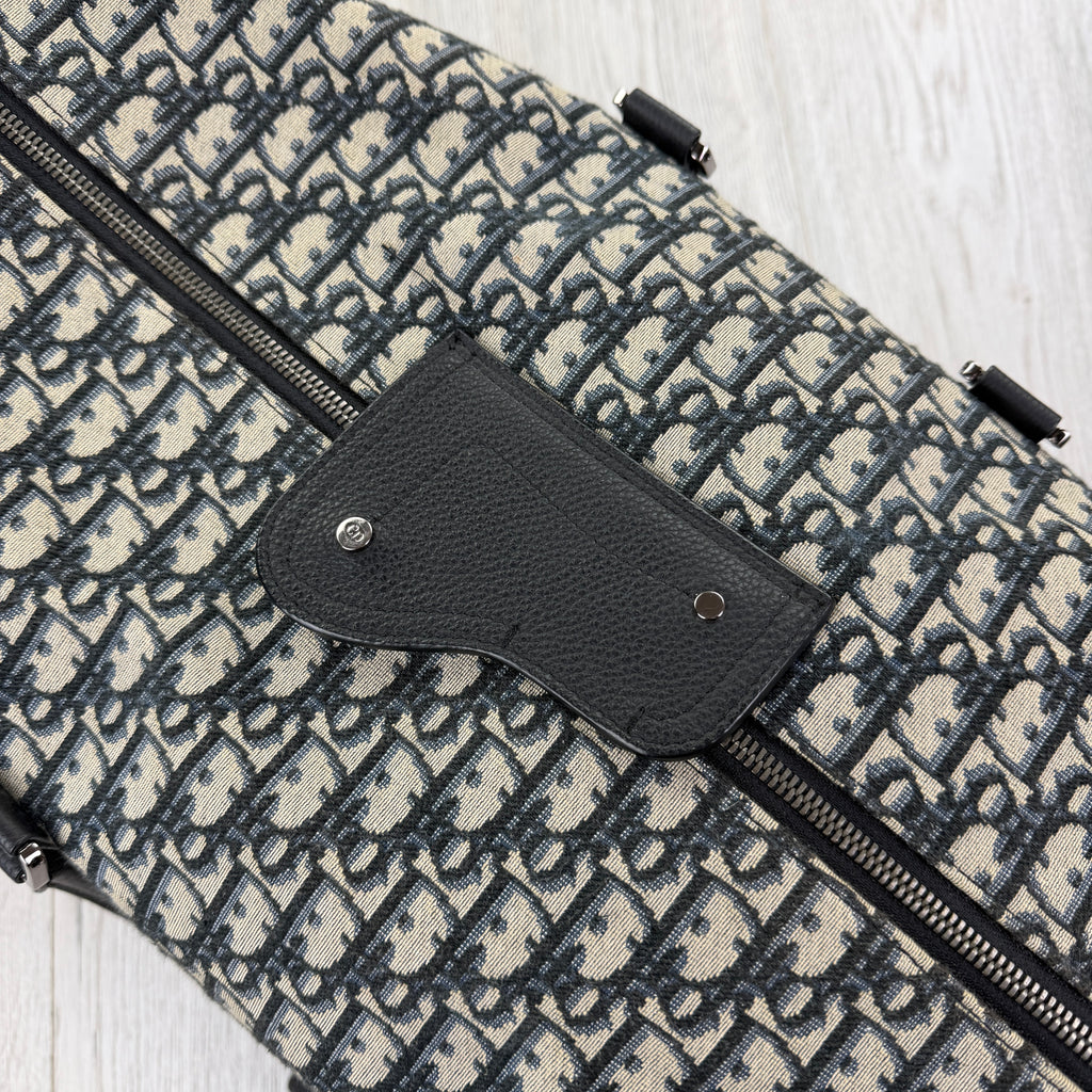 Dior Oblique Jacquard Lingo 50 Boston Bag Travel Bag