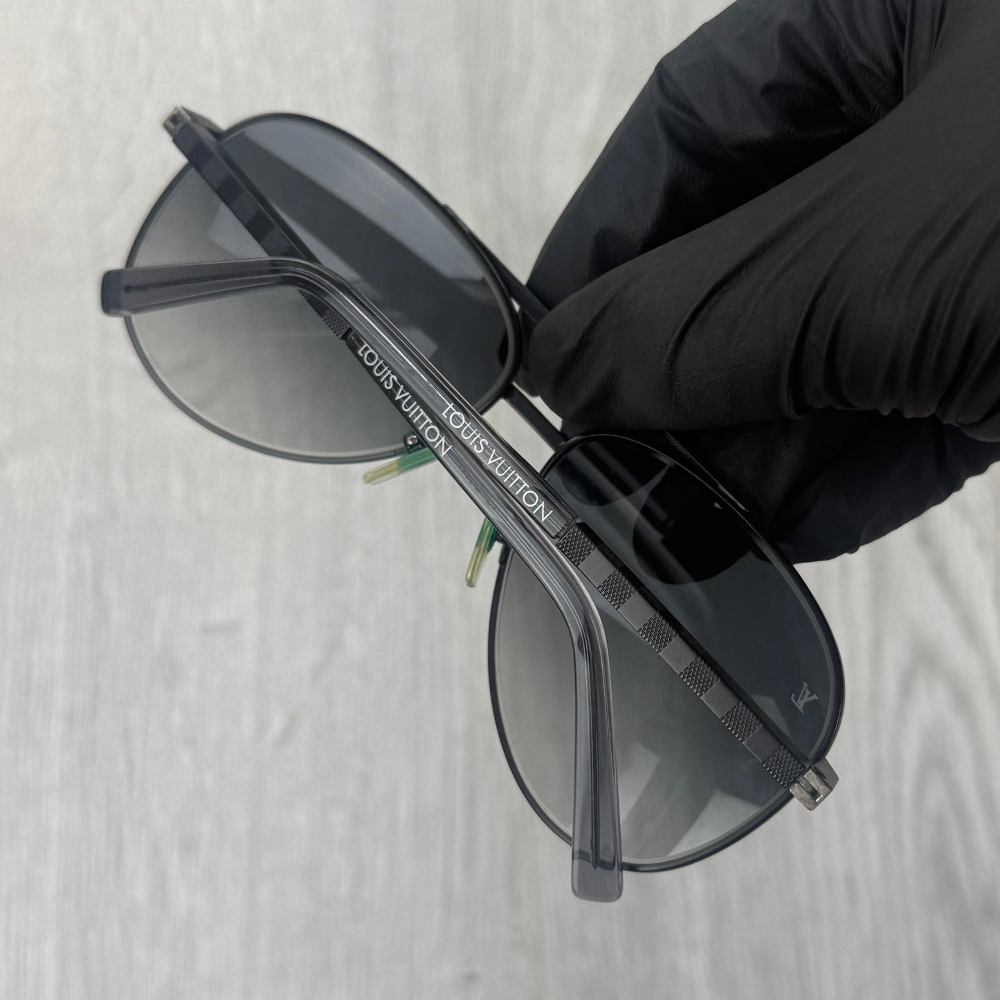 Louis Vuitton Men’s Black Attitude Pilote Sunglasses
