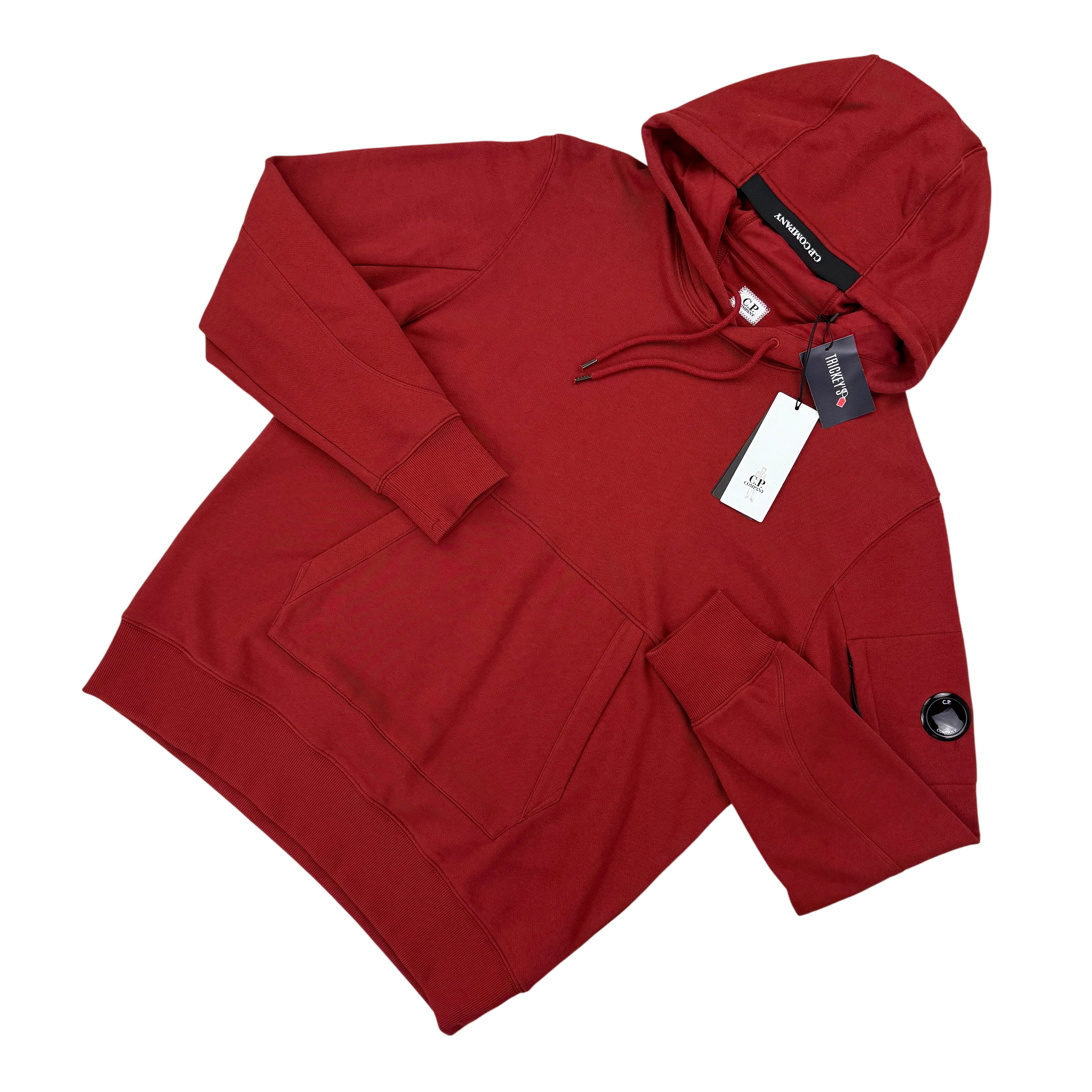 Cp Company Men’s Burgundy  Pullover Hoodie - XL
