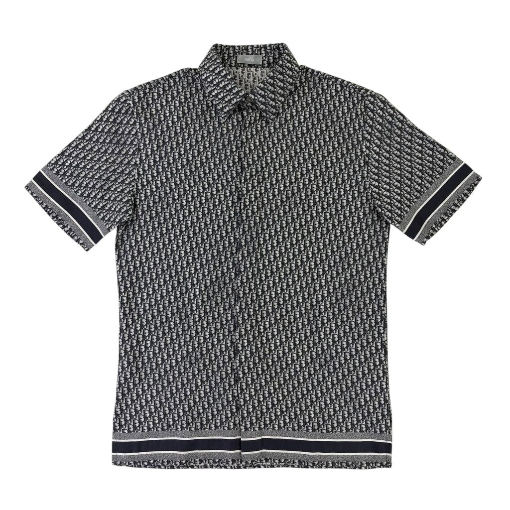 Dior Oblique Men’s Button-up Short Sleeve Shirt - 37 (Fit Small)