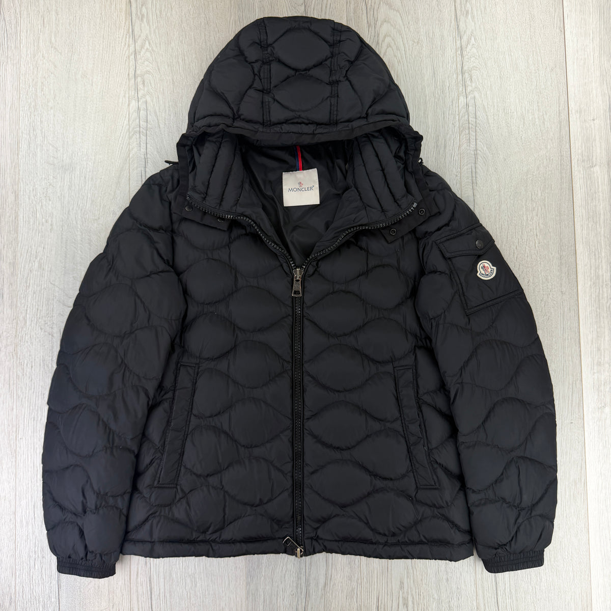 Moncler Men’s Morandieres Giubbotto Black Puffer Jacket - Size 5