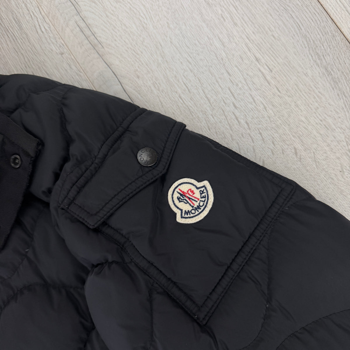 Moncler Men’s Morandieres Giubbotto Black Puffer Jacket - Size 5