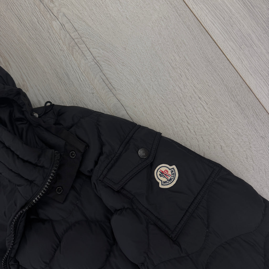 Moncler Men’s Morandieres Giubbotto Black Puffer Jacket - Size 5