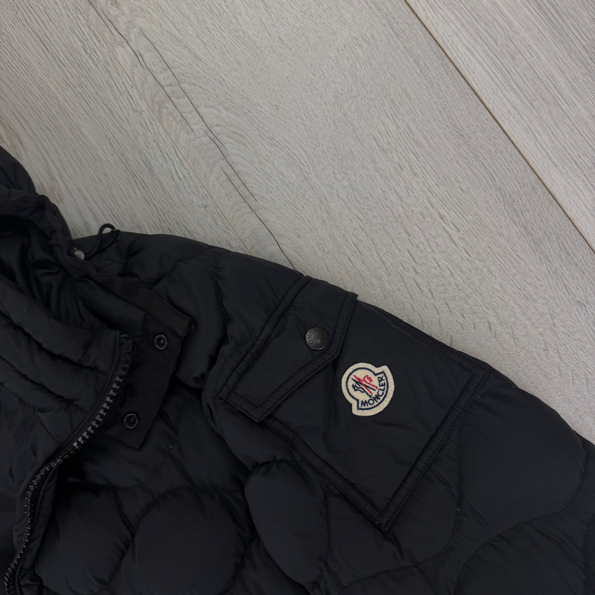 Moncler Men’s Morandieres Giubbotto Black Puffer Jacket - Size 5