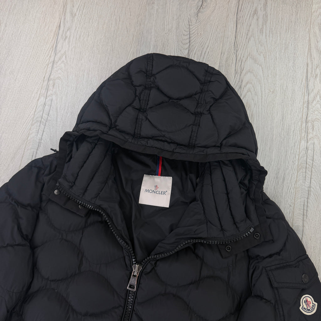 Moncler Men’s Morandieres Giubbotto Black Puffer Jacket - Size 5