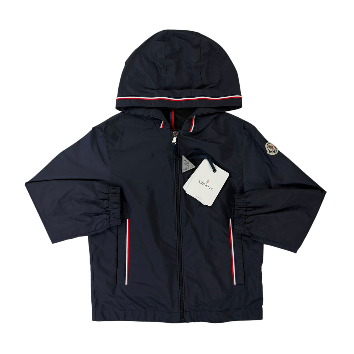 Moncler Kids Granduc Navy Zip-up Windbreaker - Aged 8
