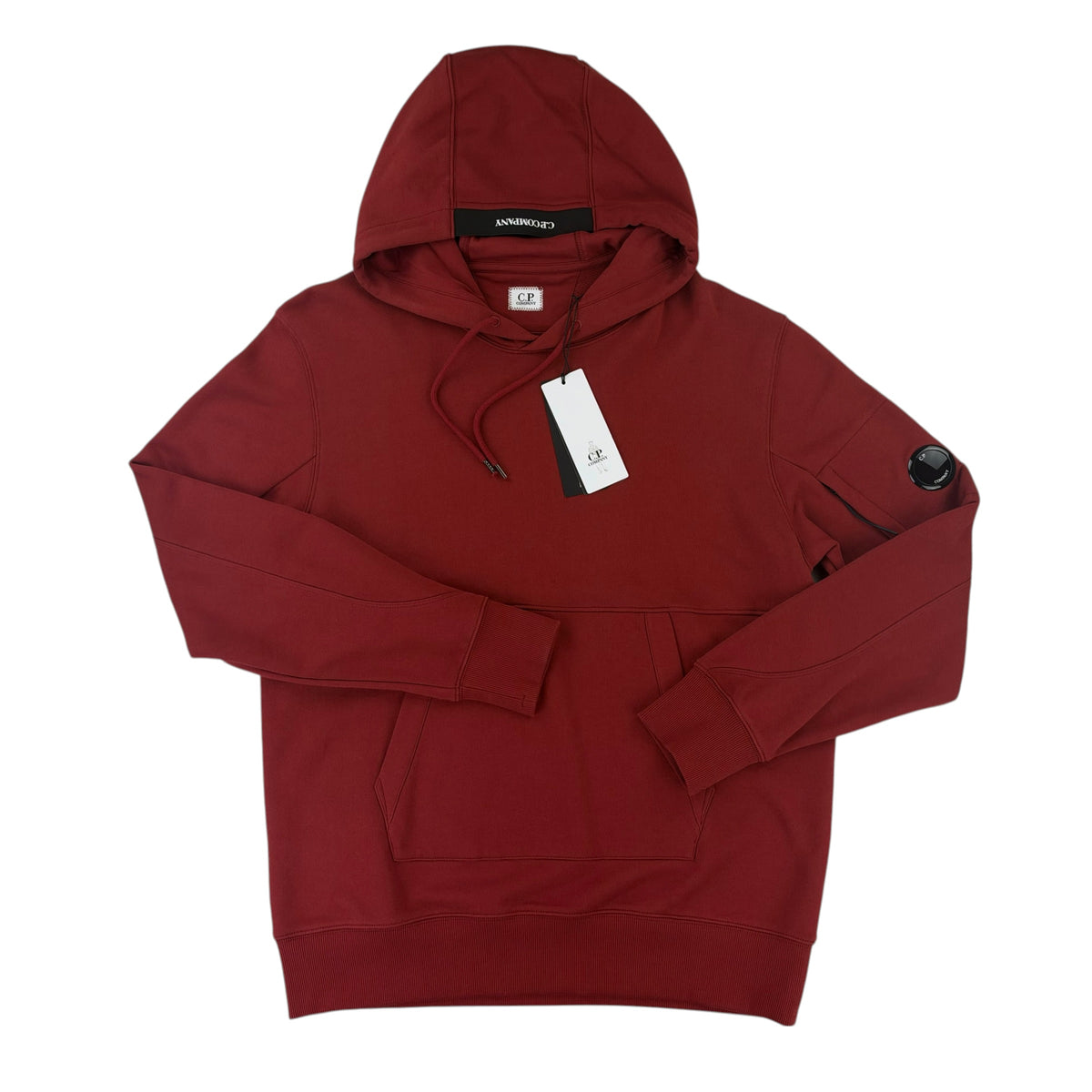 Cp Company Men’s Burgundy  Pullover Hoodie - XL