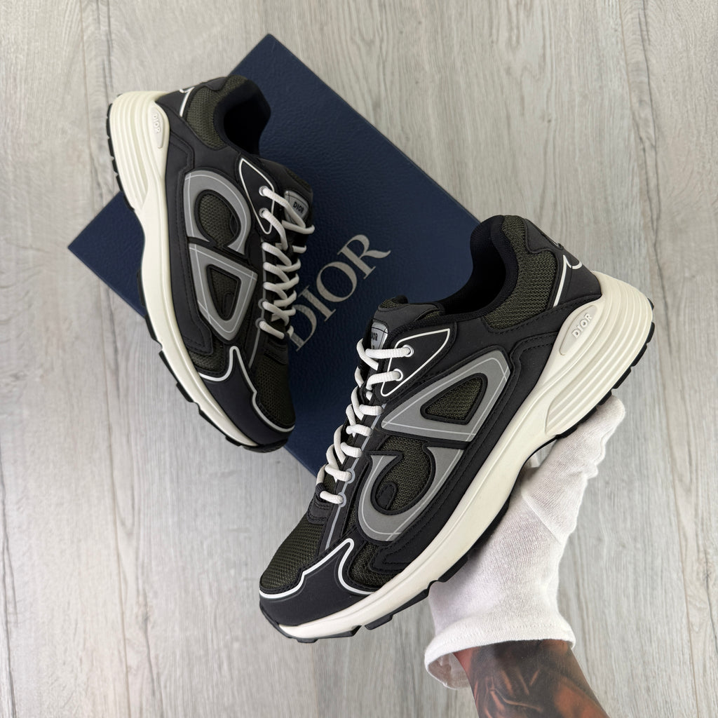 Dior B30 Men’s Khaki CD Mesh Trainers - 43 (Fit Uk 9)