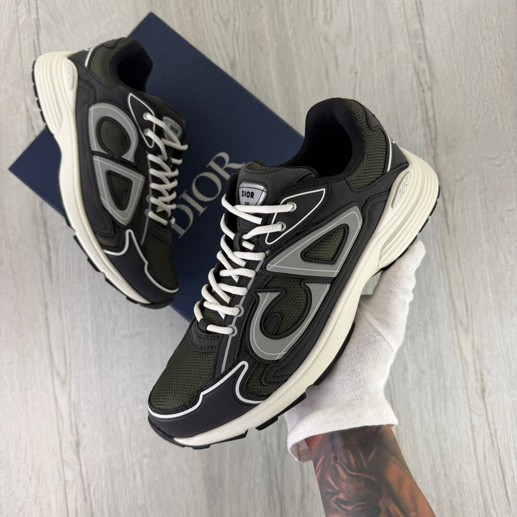 Dior B30 Men’s Khaki CD Mesh Trainers - 43 (Fit Uk 9)