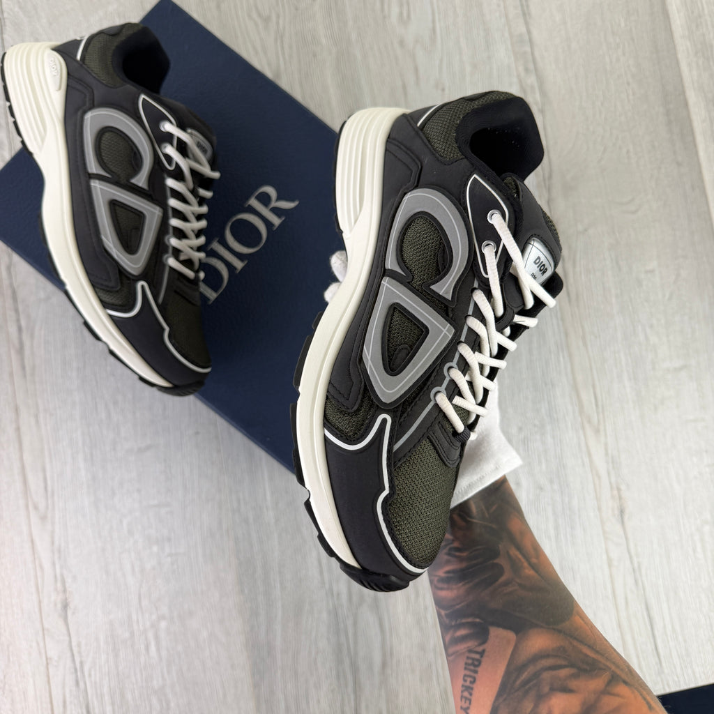 Dior B30 Men’s Khaki CD Mesh Trainers - 43 (Fit Uk 9)