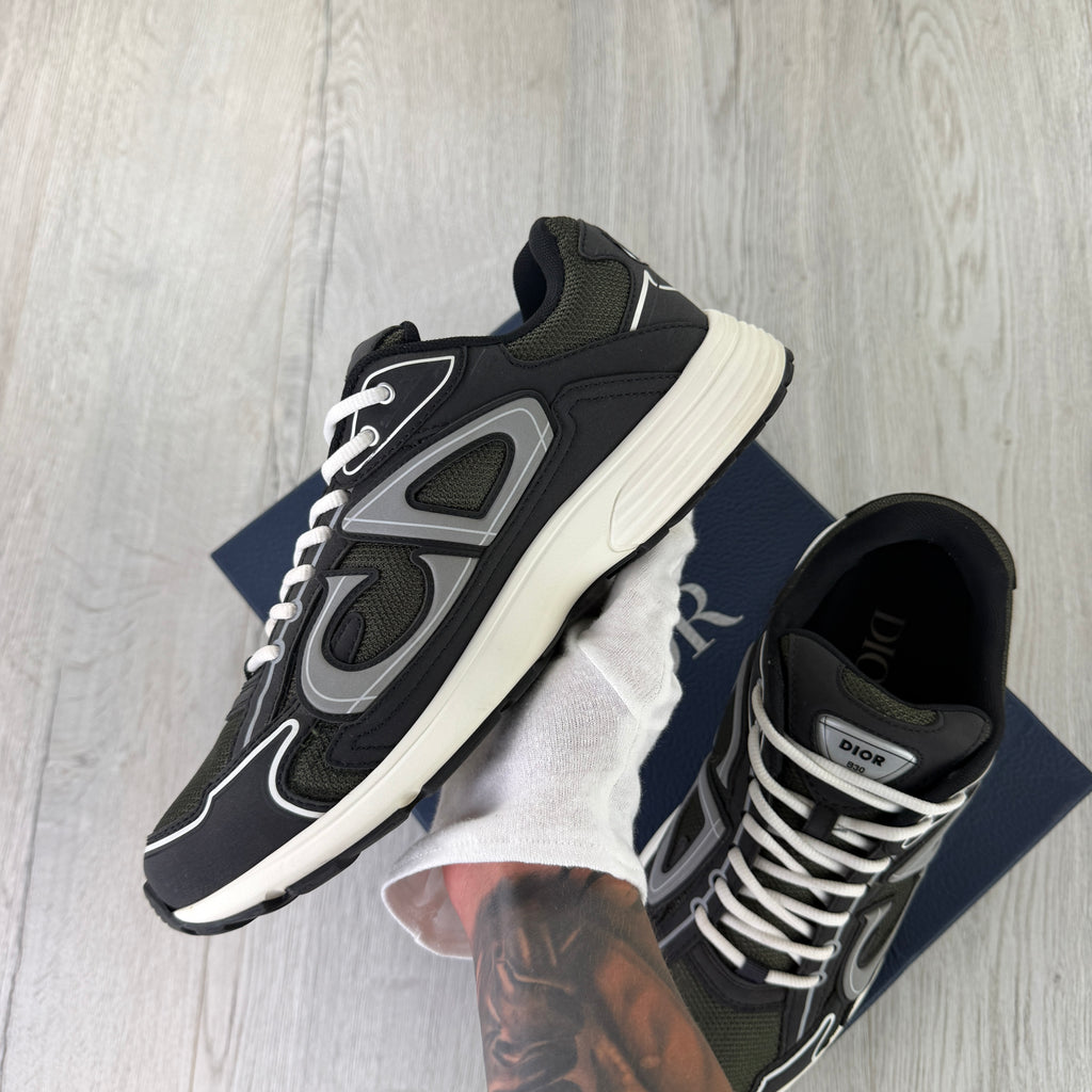 Dior B30 Men’s Khaki CD Mesh Trainers - 43 (Fit Uk 9)