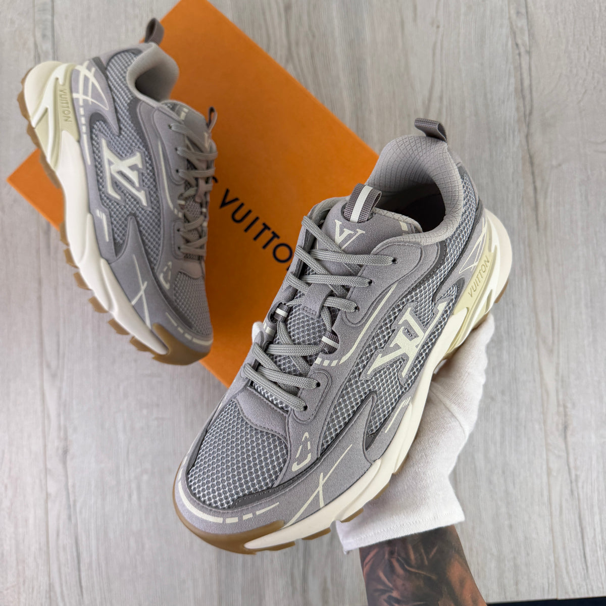 Louis Vuitton Men’s Grey Tactical Trainers - Uk 6 (Fit 7)