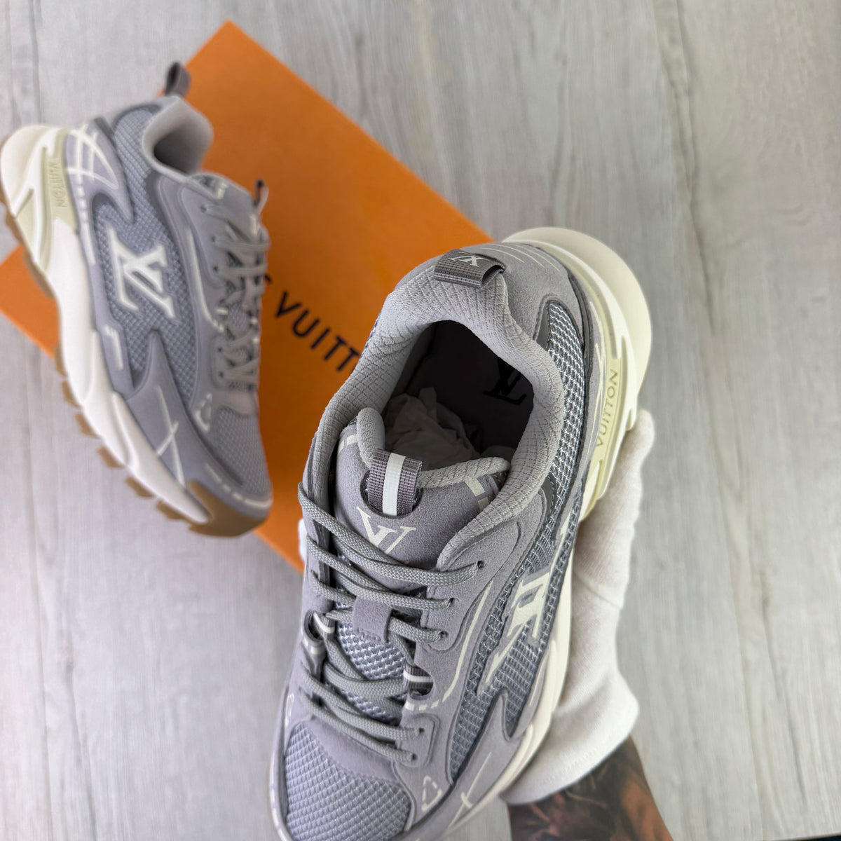 Louis Vuitton Men’s Grey Tactical Trainers - Uk 6 (Fit 7)