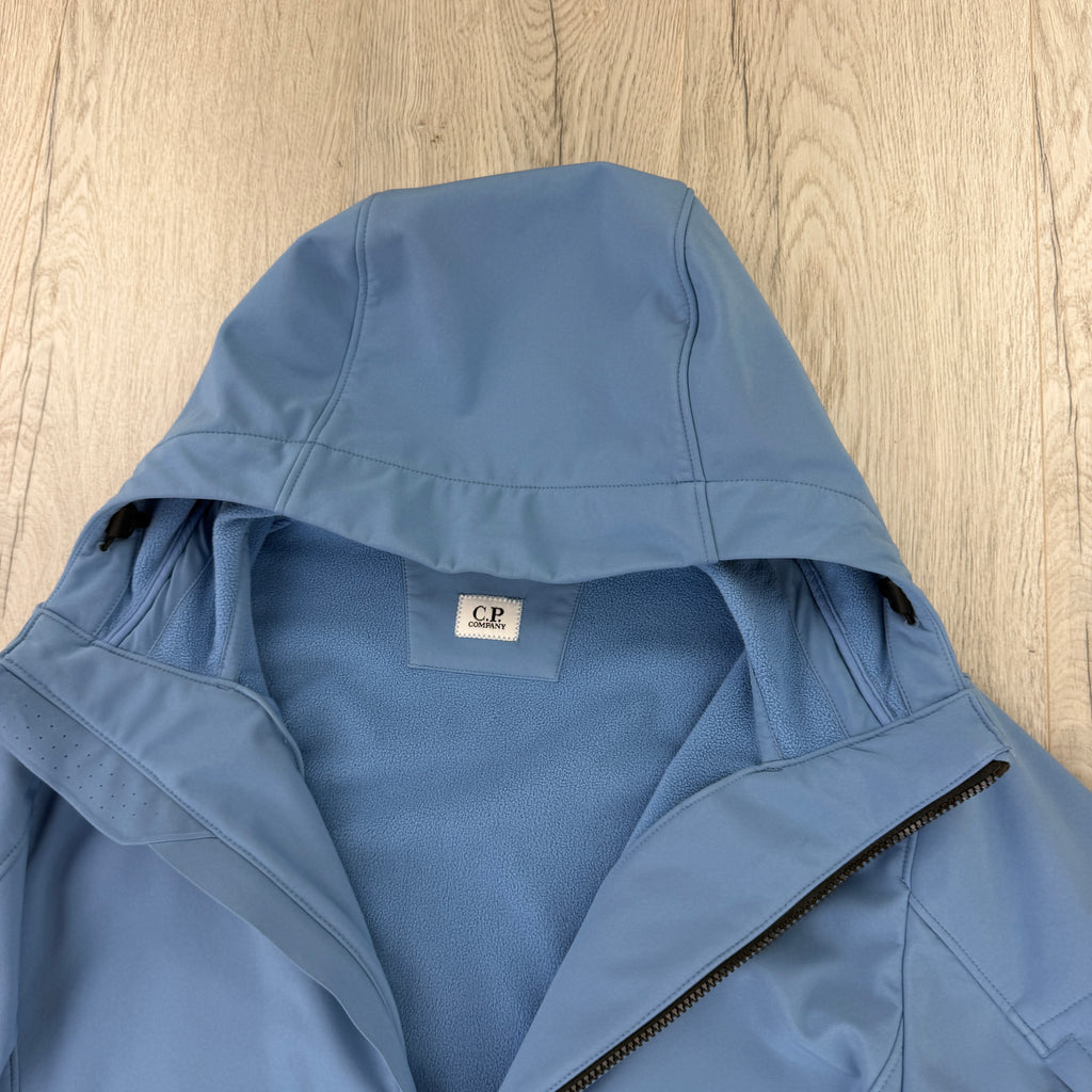Cp Company Men’s Sky Blue Zip Up Soft Shell Jacket - 52 (Fit Large)