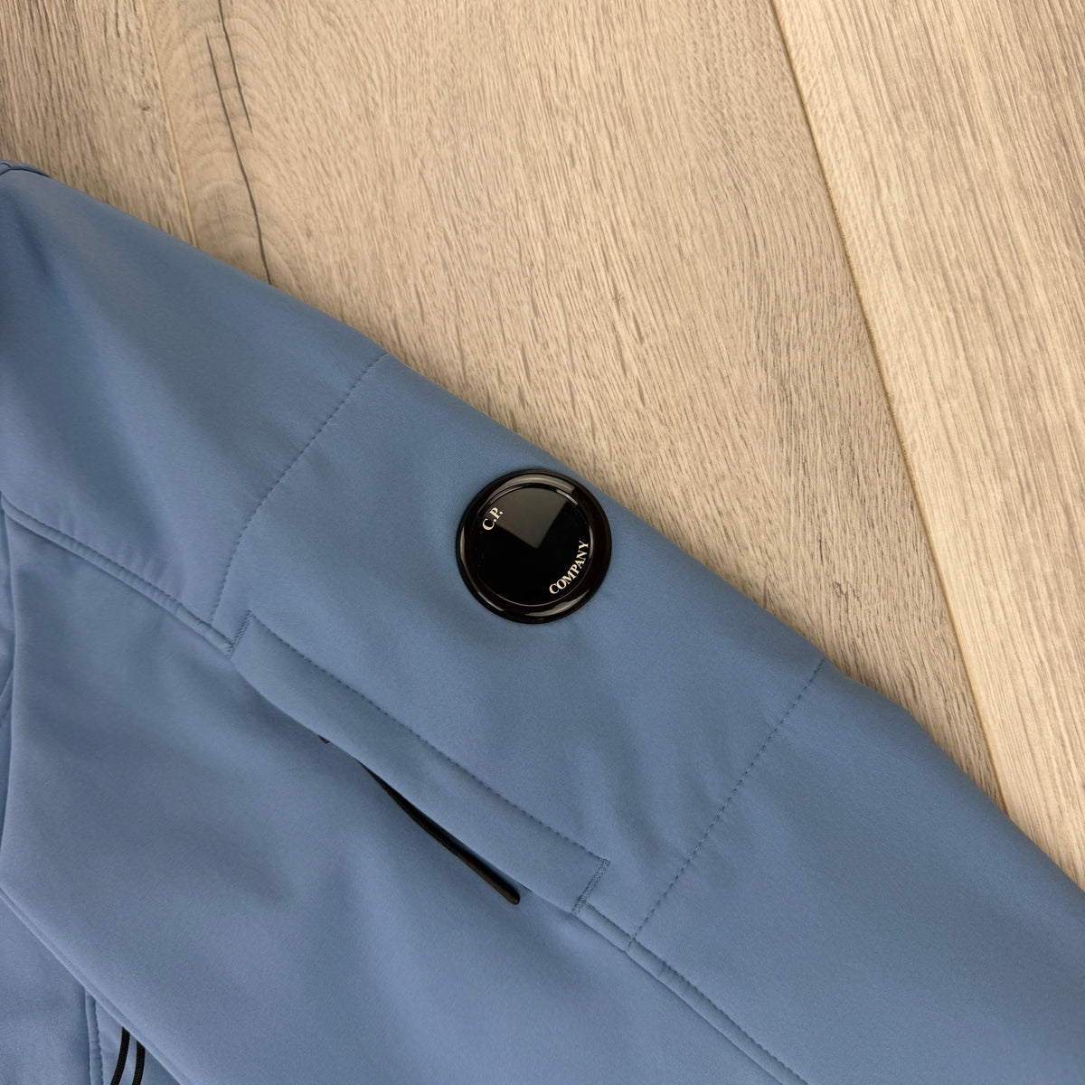 Cp Company Men’s Sky Blue Zip Up Soft Shell Jacket - 52 (Fit Large)