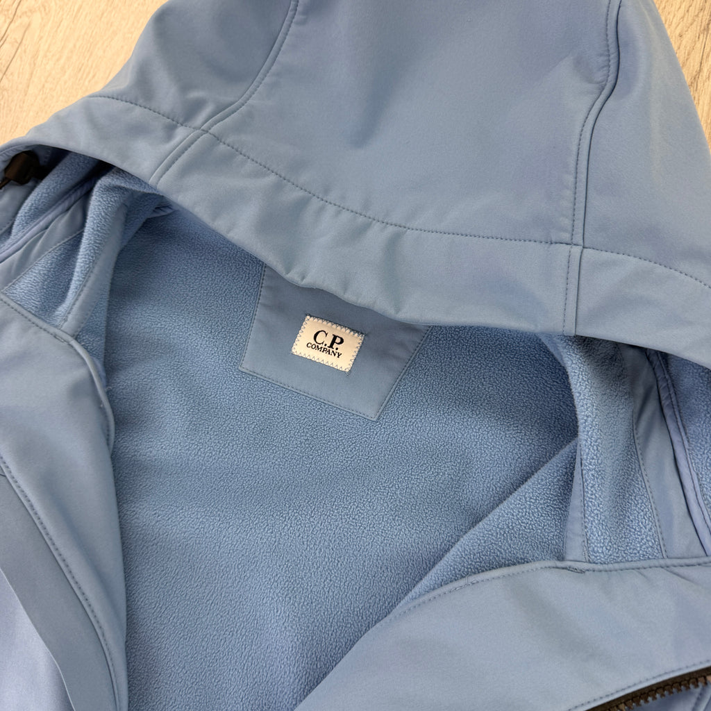 Cp Company Men’s Sky Blue Zip Up Soft Shell Jacket - 52 (Fit Large)