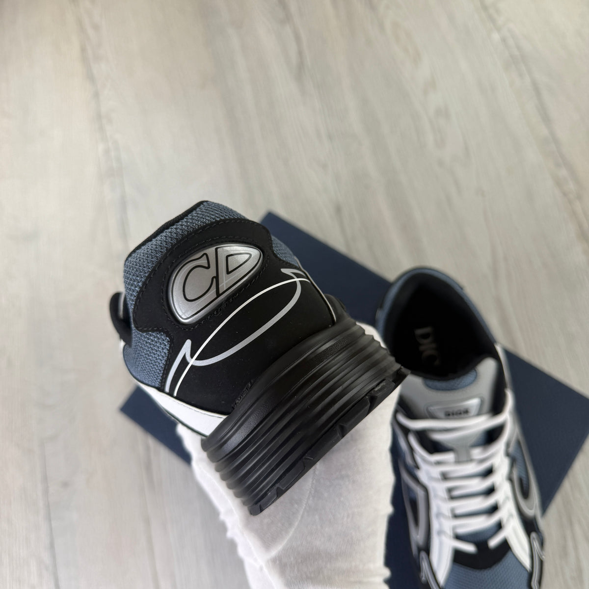 Dior B30 Men’s Blue Grey / White / Black Trainers - 44 (Uk 10)