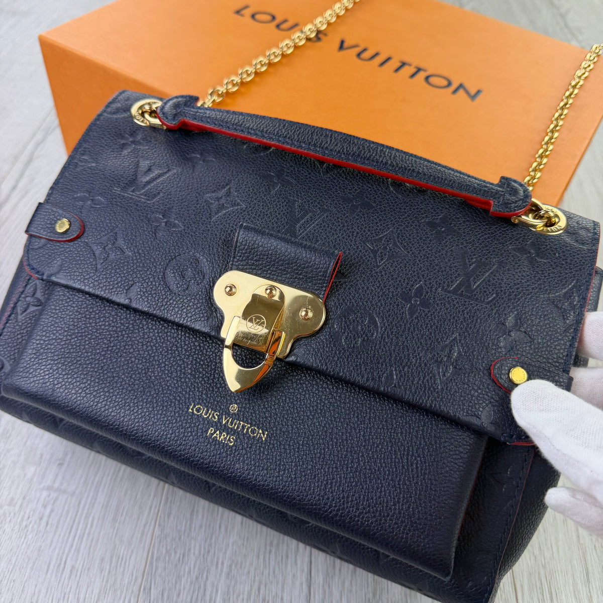 Louis Vuitton Women’s Navy / Red Vavin BB Monogram Bag