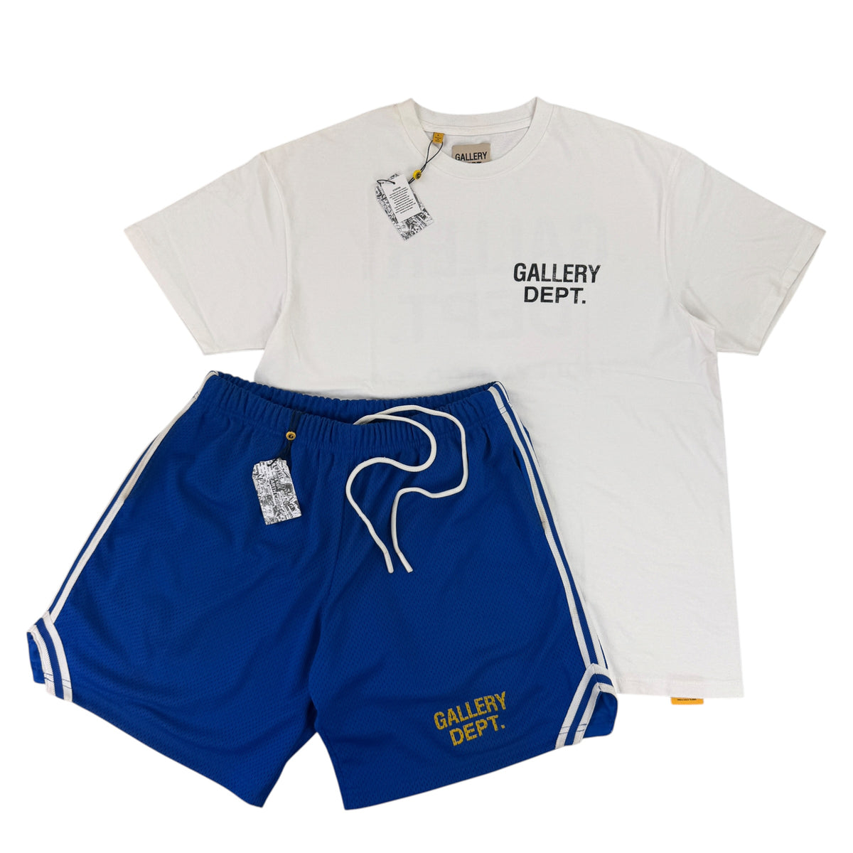 Gallery Dept Men’s White T-shirt & Shorts Set