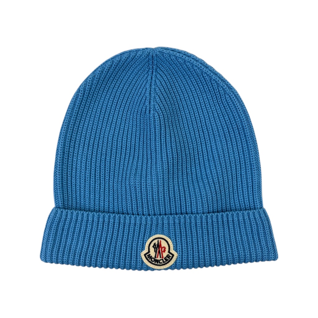 Moncler Men’s Blue Wool Beanie