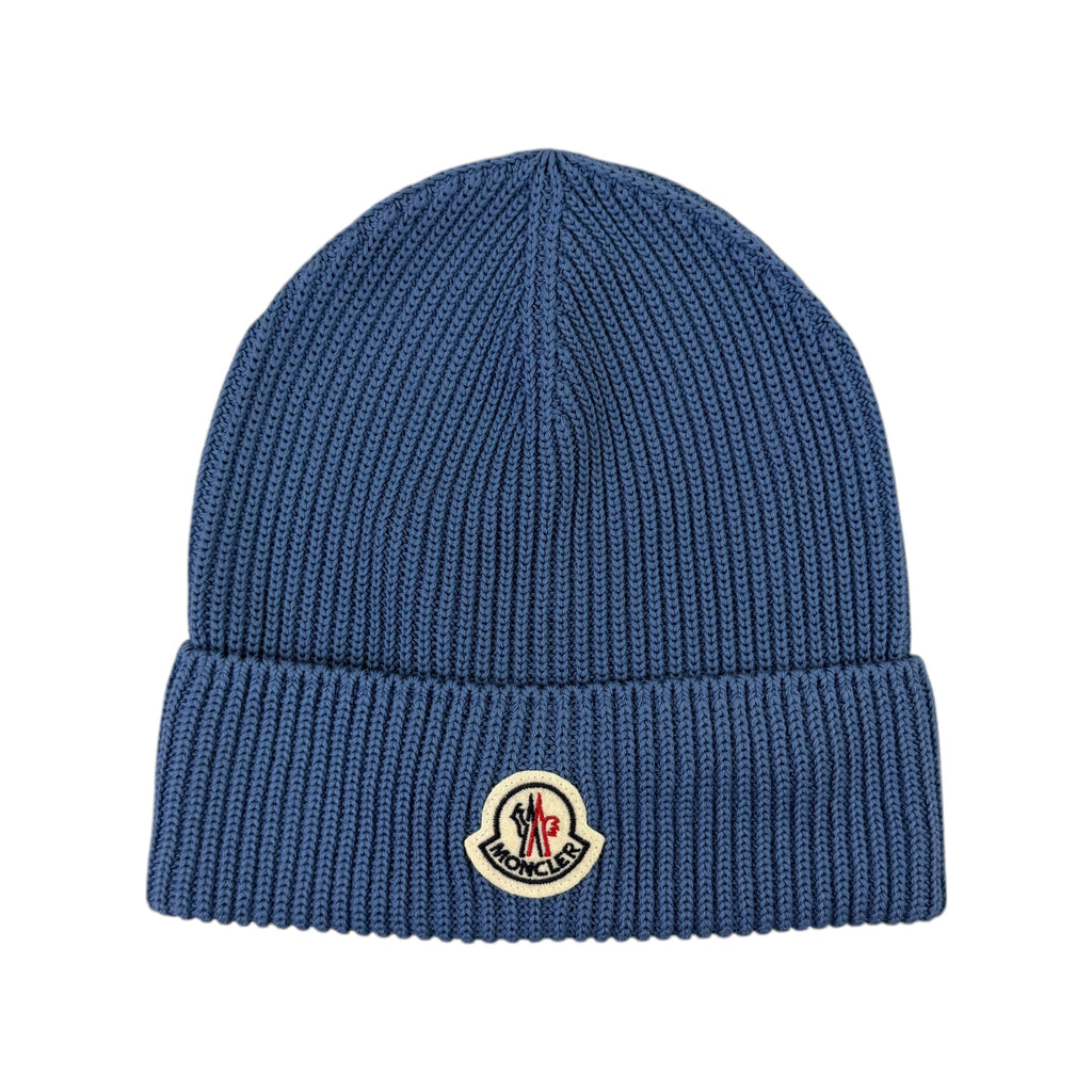 Moncler Men’s Blue Wool Beanie