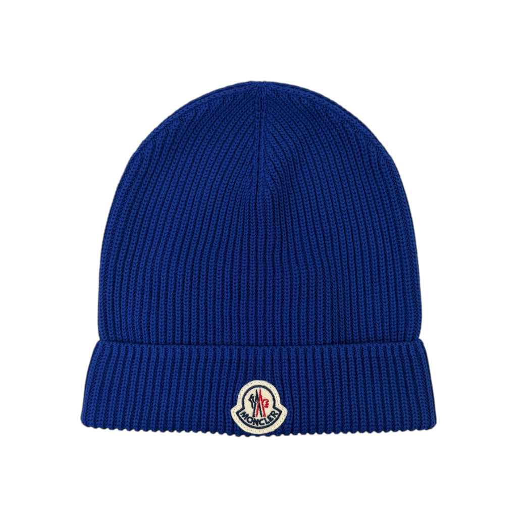 Moncler Men’s Blue Wool Beanie