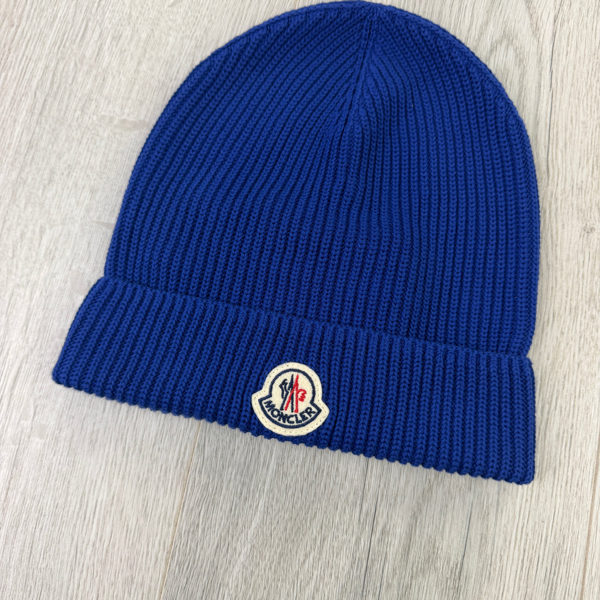 Moncler Men’s Blue Wool Beanie