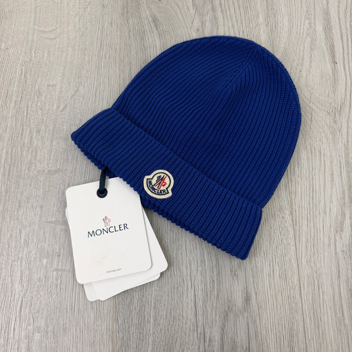 Moncler Men’s Blue Wool Beanie