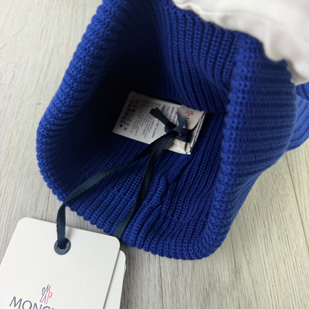 Moncler Men’s Blue Wool Beanie