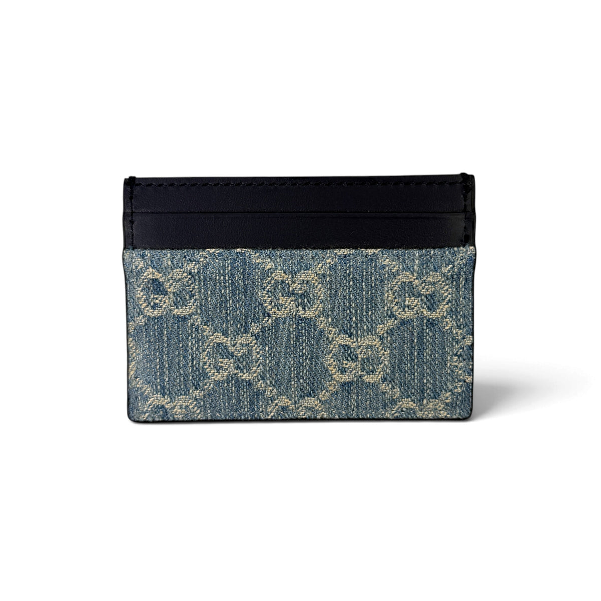 Gucci GG Denim Monogram Card Holder
