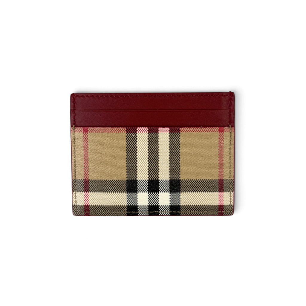 Burberry Vintage Check and Leather Card Case