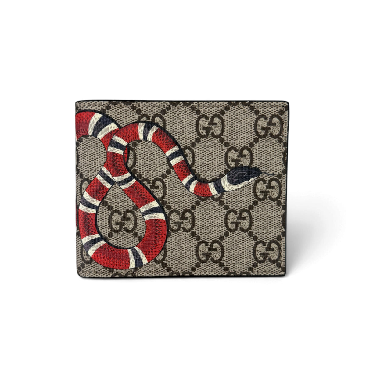 Gucci Men’s GG Supreme Kingsnake Wallet