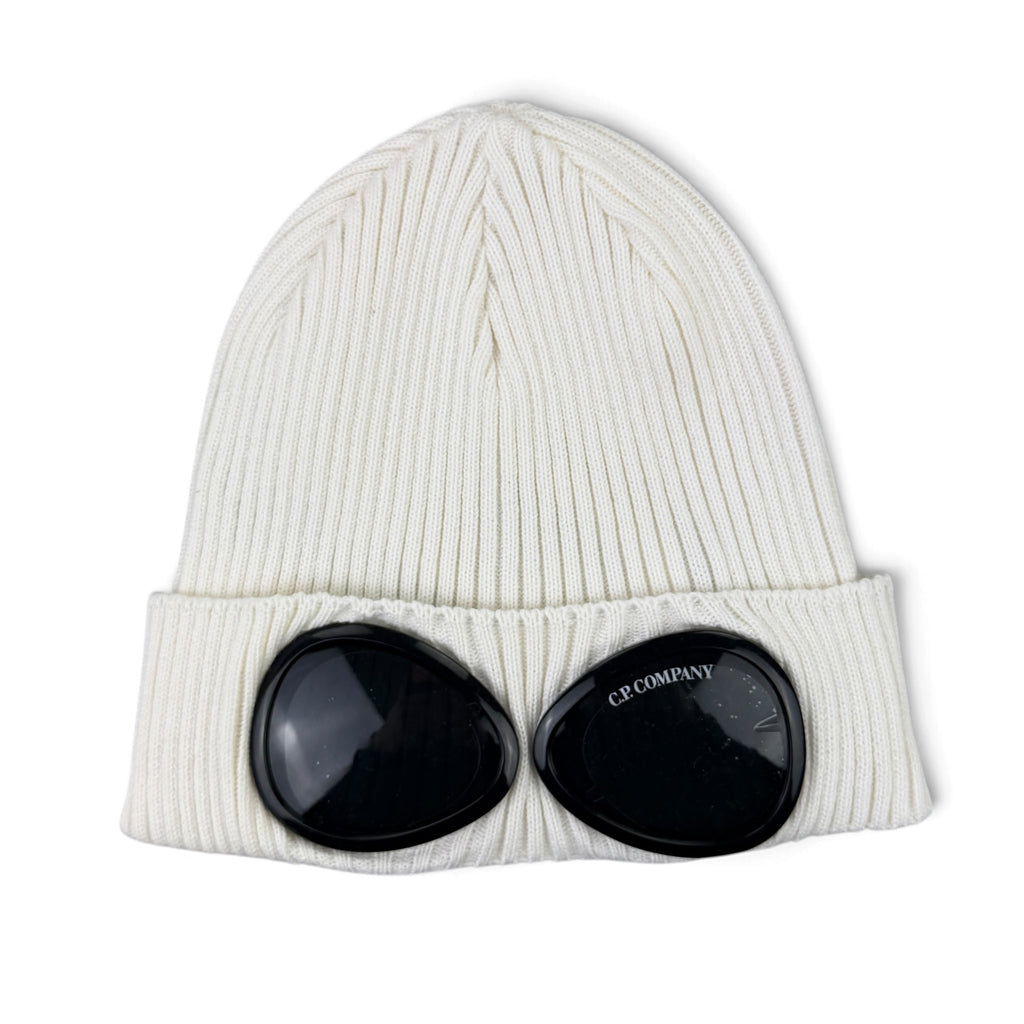 CP Company Men’s White Goggle Beanie