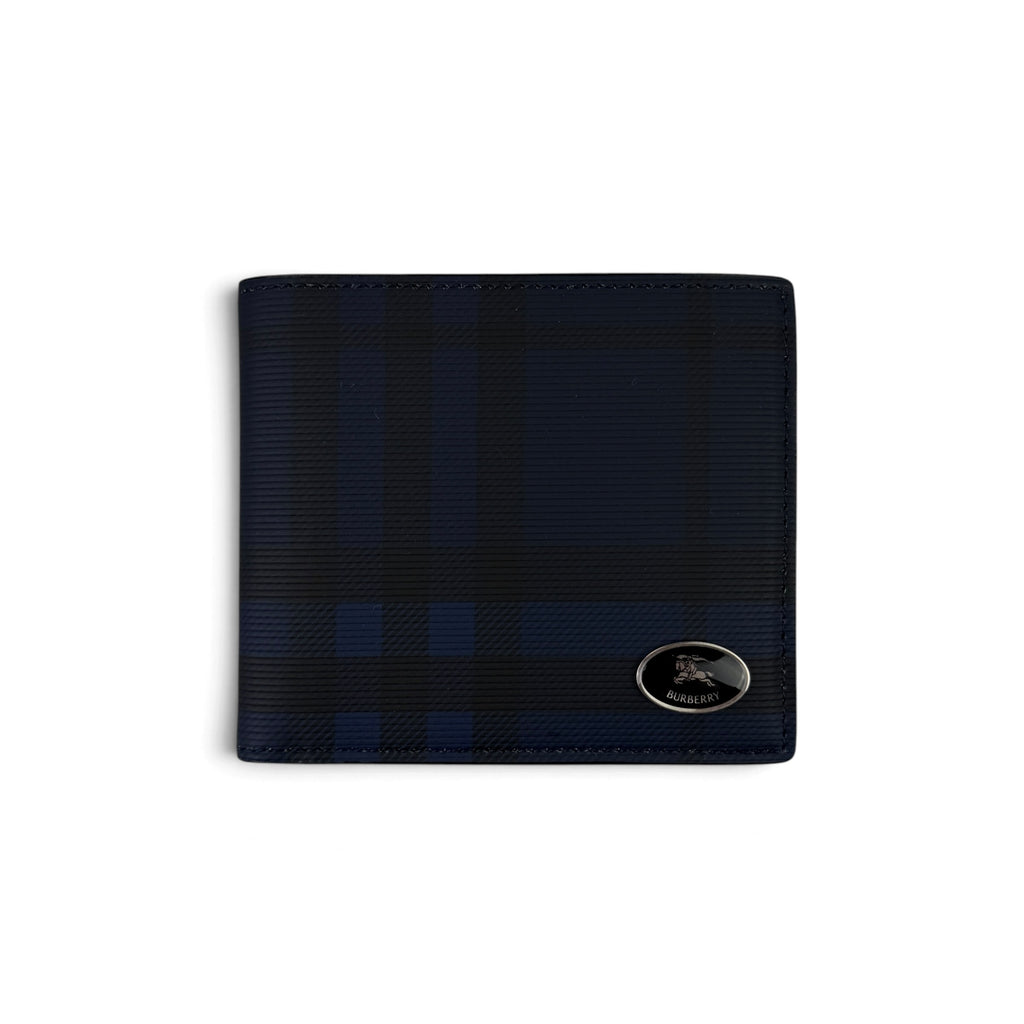 Burberry Men’s Exaggerated Check Bifold Wallet