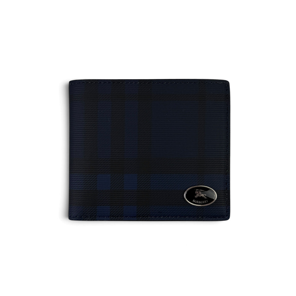Burberry Men’s Exaggerated Check Bifold Wallet