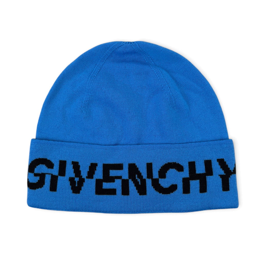 Givenchy Men’s Blue Wool Beanie