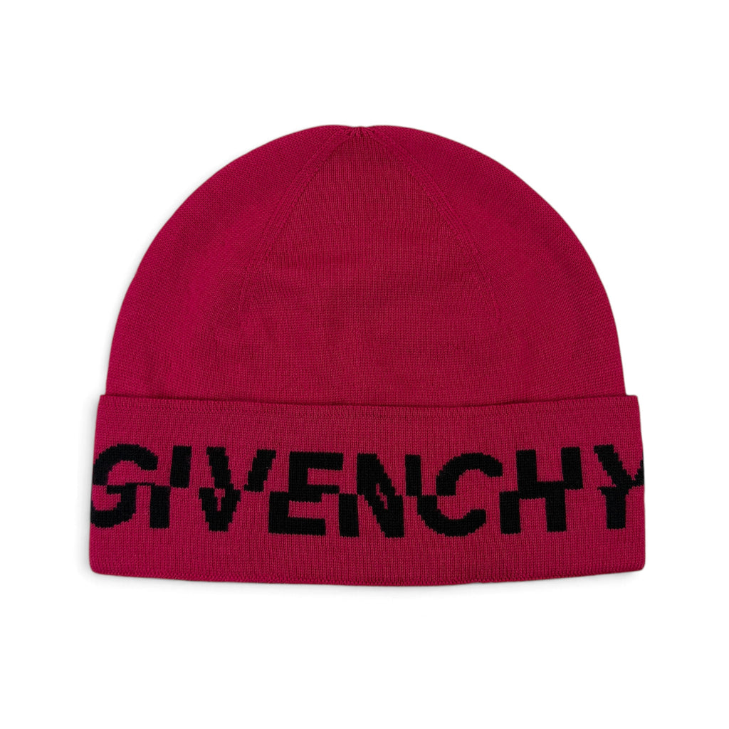Givenchy Men’s Pink Wool Beanie